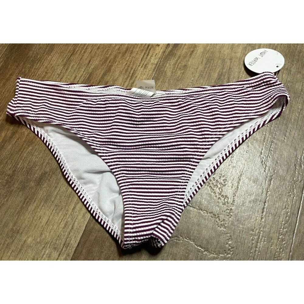 Hot Water Bikini Bottom Swim Bottom Womens Medium M Striped
